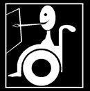 disabled wheelchair bound amputee man painting