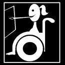 disabled wheelchair bound amputee girl painting