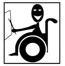 disabled wheelchair bound man painting