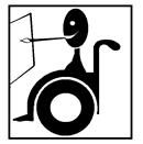 disabled wheelchair bound amputee man painting